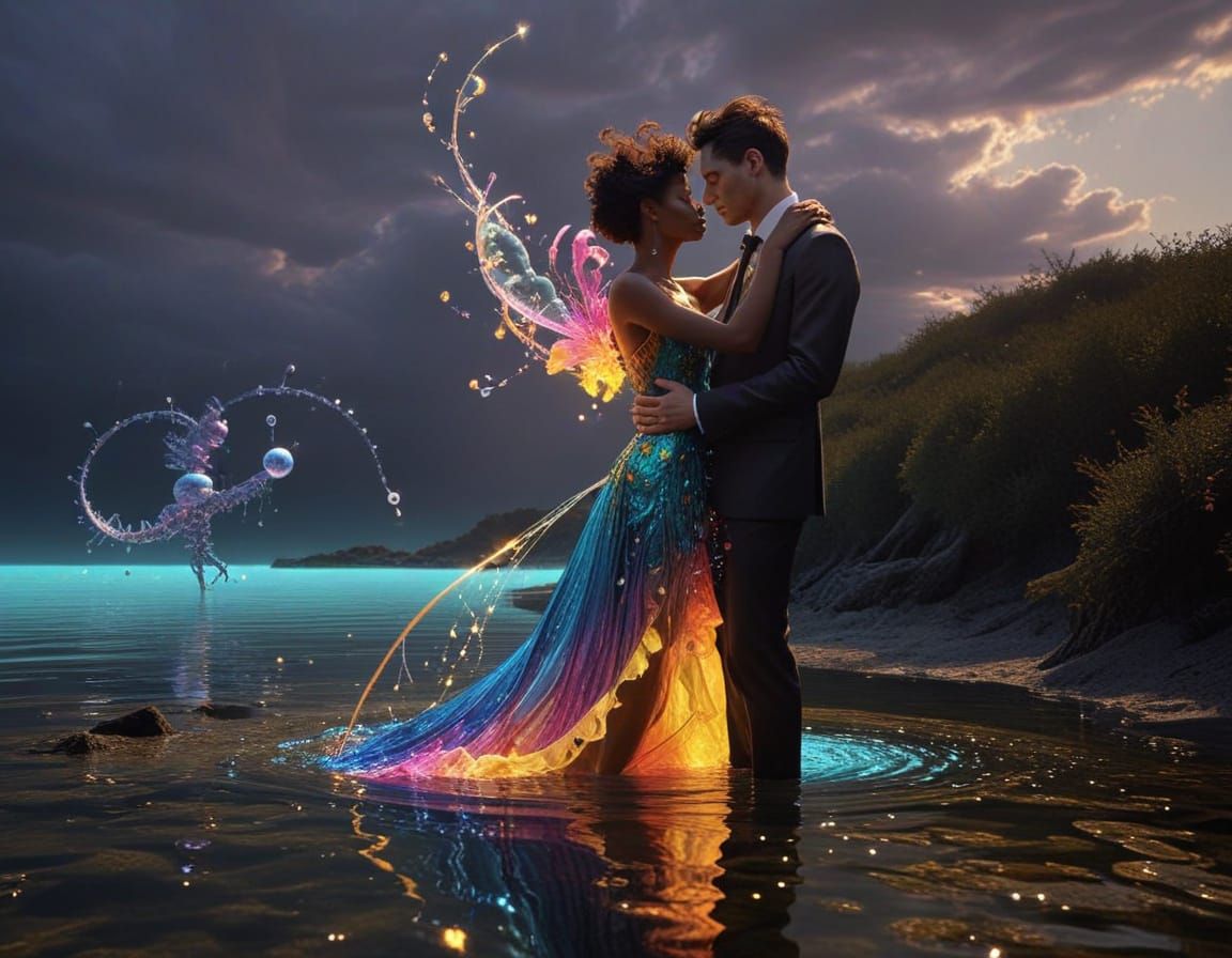 metalorganic siphonophore 3D  fractal chromoshadow surrealas...