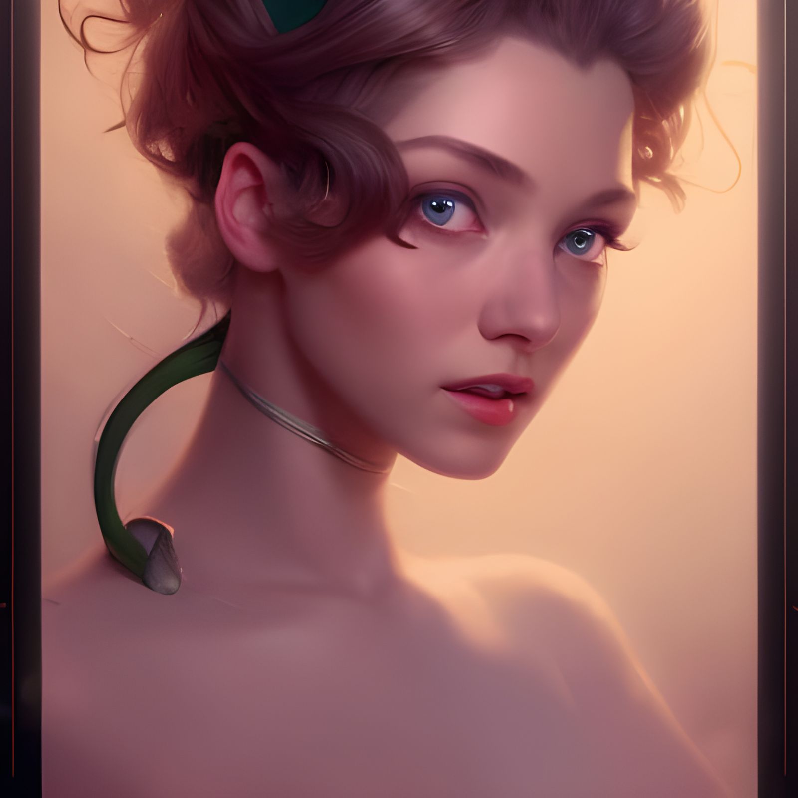 Tinker Bell Portrait in Hyperdetailed Digital Art