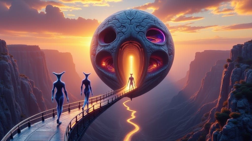 Ethereal Alien Goddesses Converge on Ancient City Within a S...