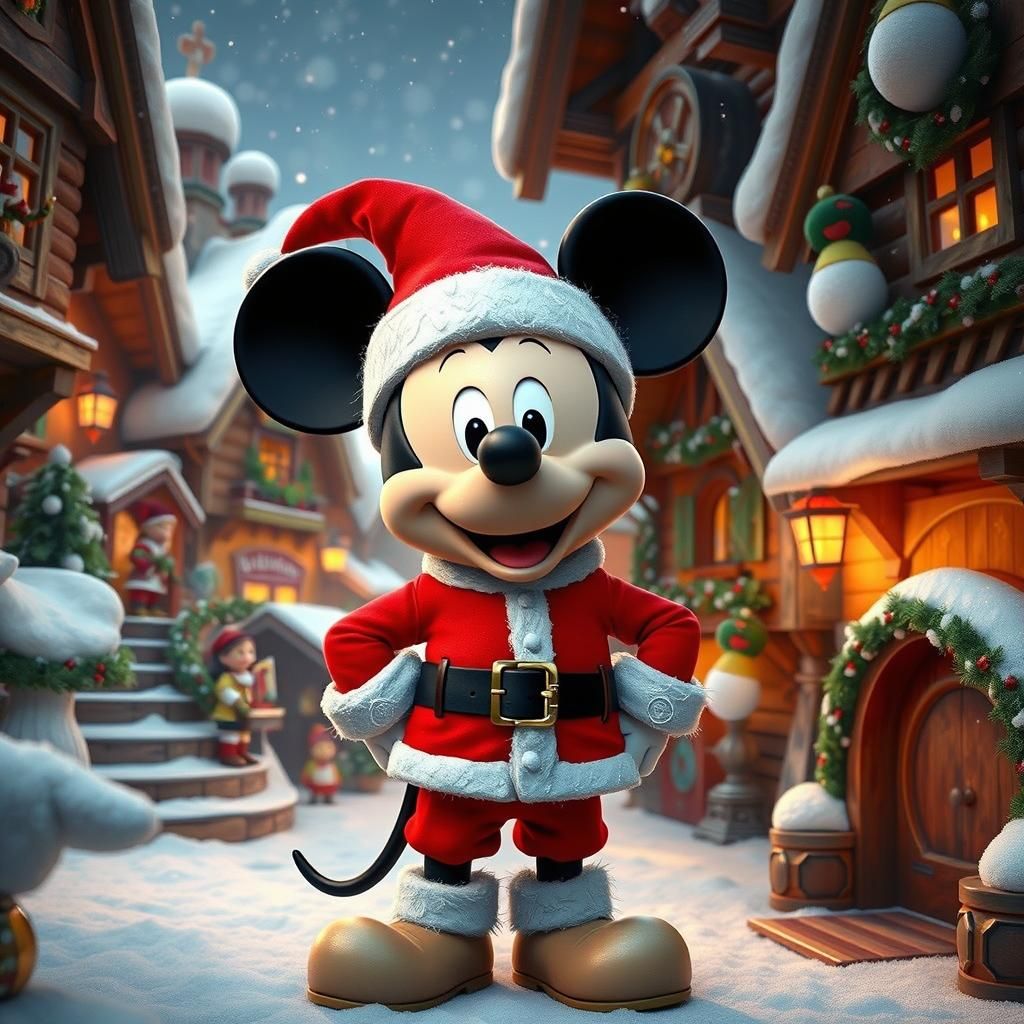 Mickey Mouse Celebrates Christmas in Santa's Workshop