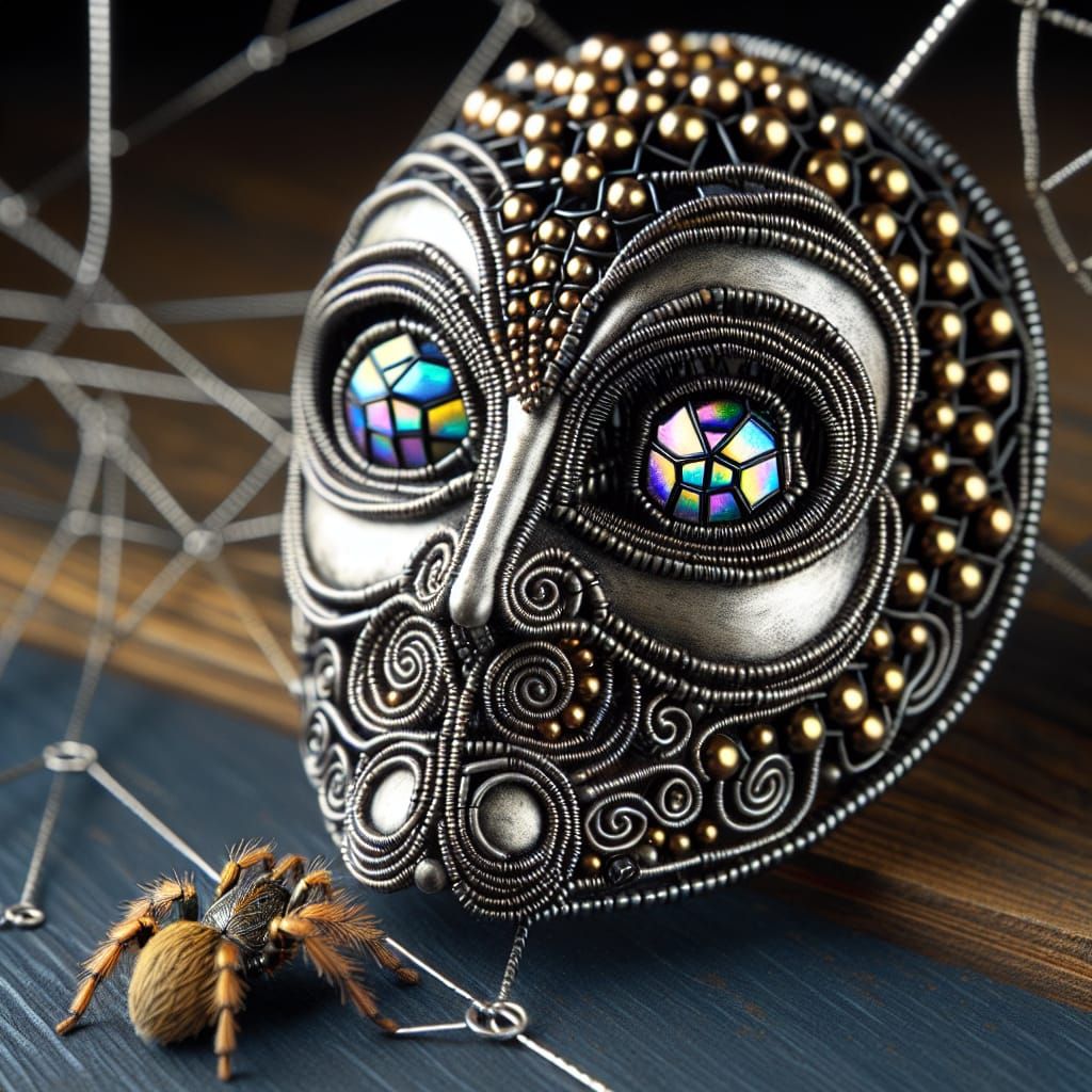 Bizarre Steamdeco Mask with Spider