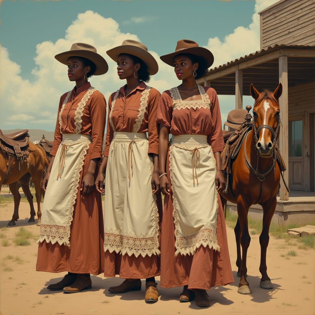Realistic African American Women in the Wild West