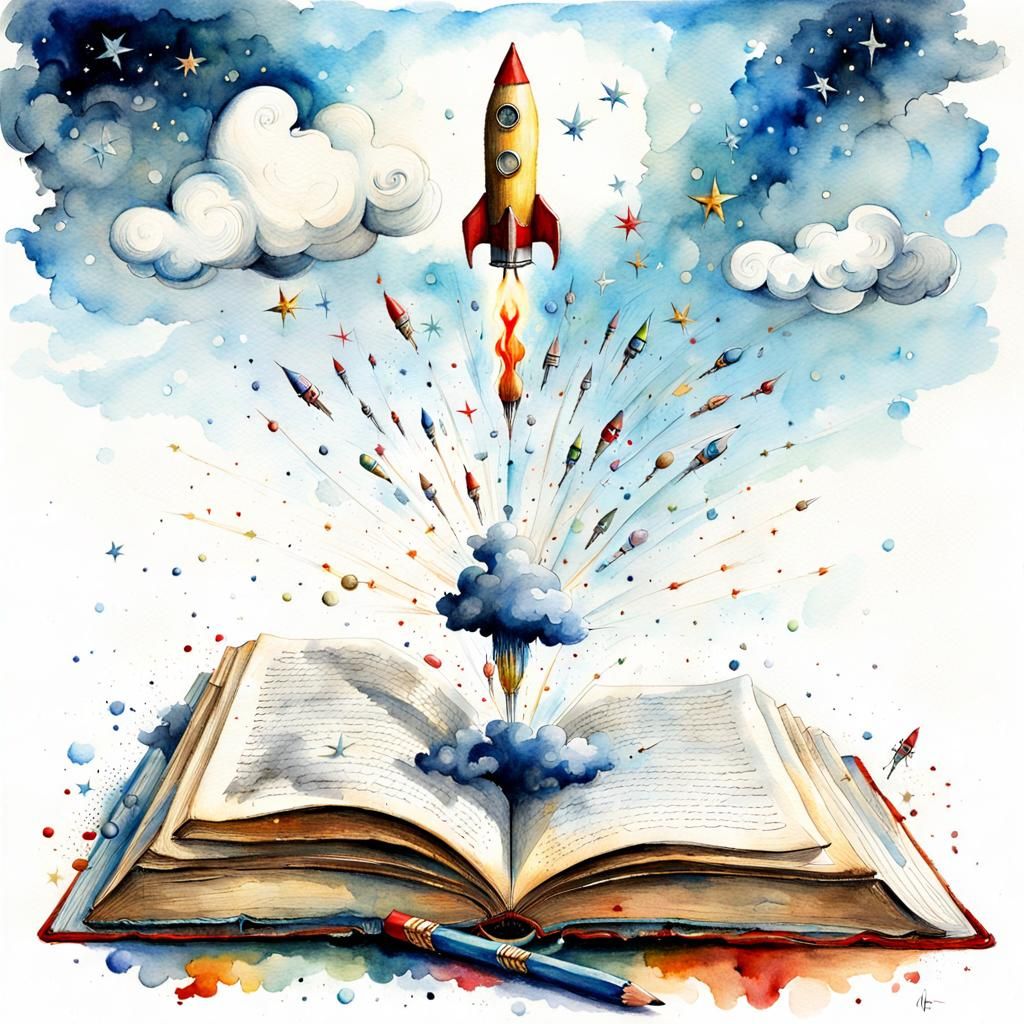 Dann hebt er ab und
Völlig losgelöst von der Erde
Schwebt das Raumschiff völlig schwerelos /4