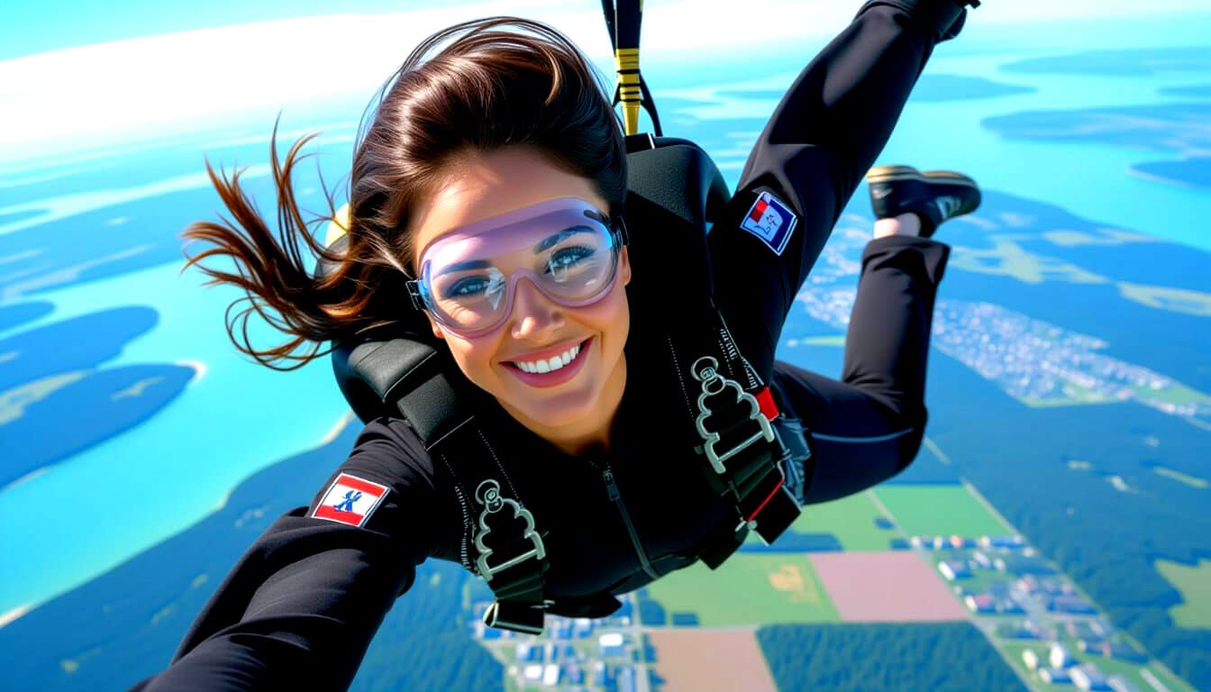 Marina's Sky Dive ! 😲❤