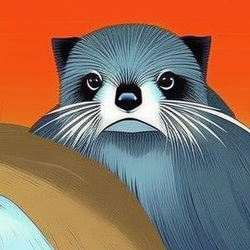 Anime Style Otter Fox Sloth Dolphin Hybrid