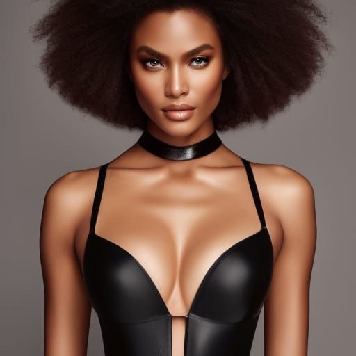 Gorgeous Model in White Lingerie: Hyperdetailed Concept Art