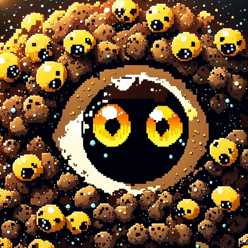 Kawaii Poop Pile in Takashi Murakami Style