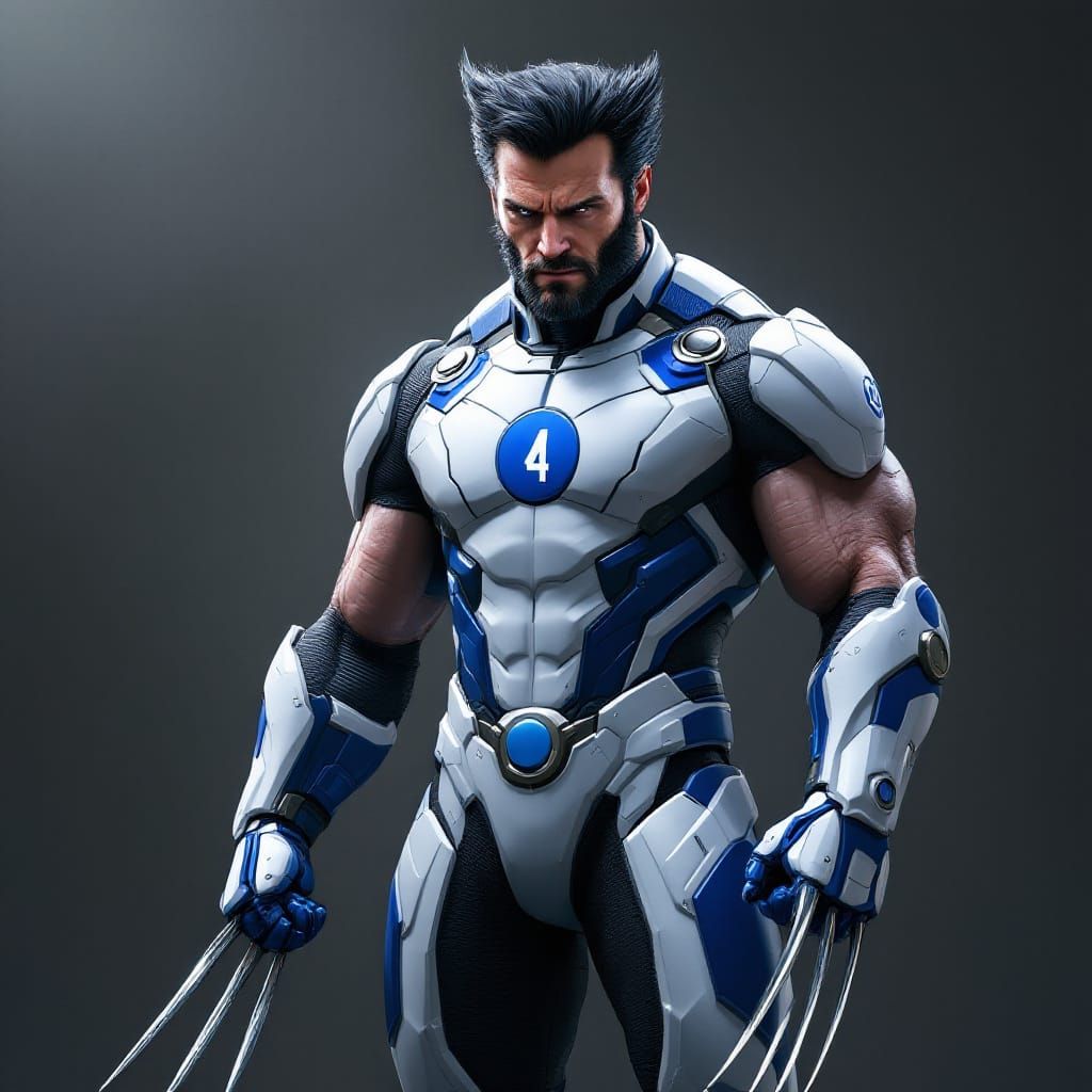 Wolverine in Armored Cyber Tech Suit