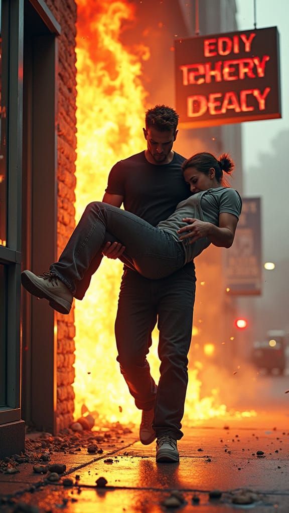 Heroic Rescue: Man Saves Baker from Burning Bakery