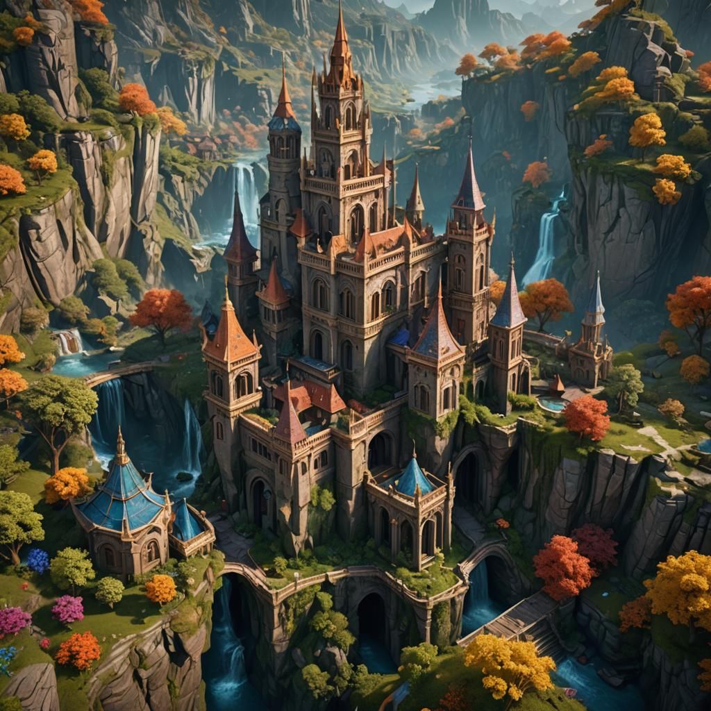 Celebrate Nature: Detailed Matte Painting in Deep Color