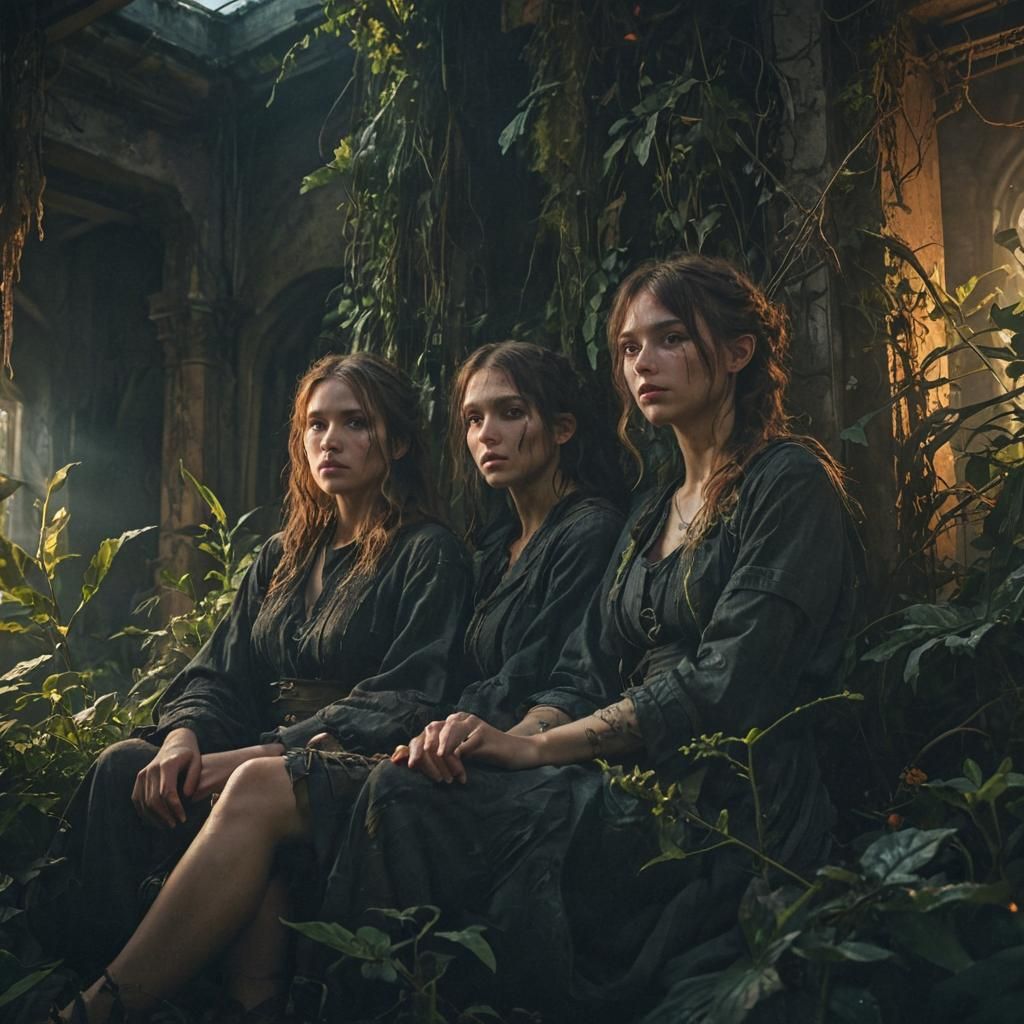 Post-Apocalyptic Women in Art Deco Style