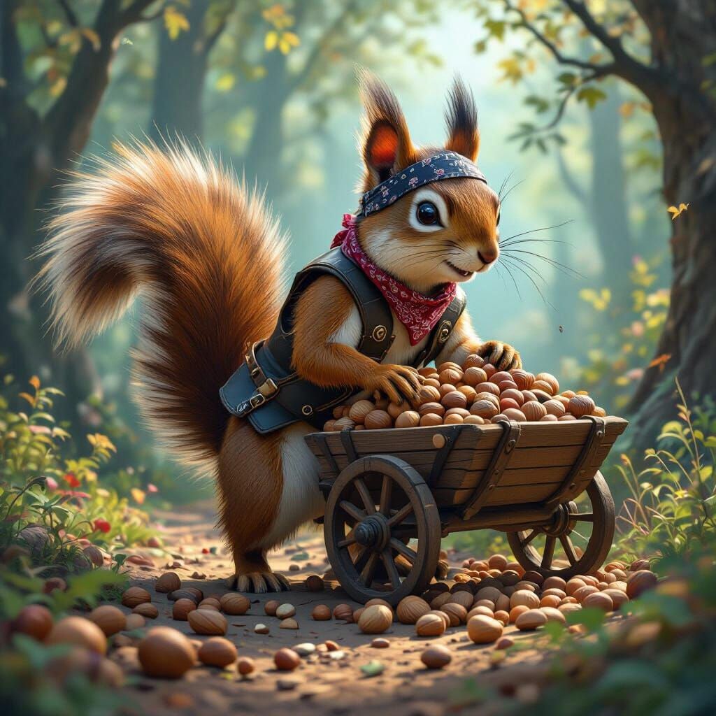 Rogue Squirrel Trader in Enchanted Forest