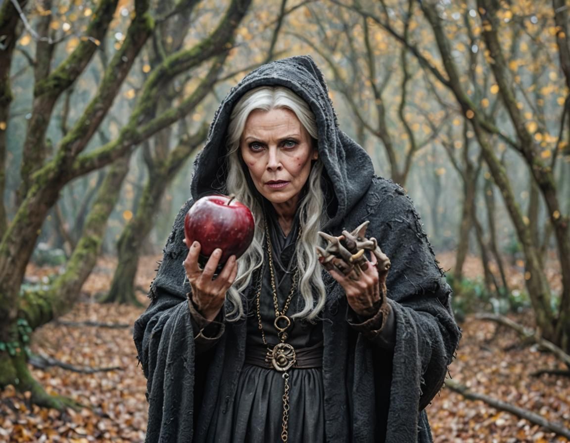 Charlize Theron as Snow White's Hag: Realistic Portrait