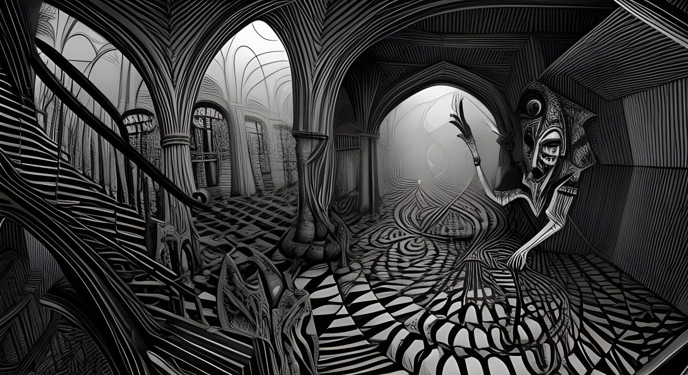 Surreal Horror Labyrinth of the Unconscious