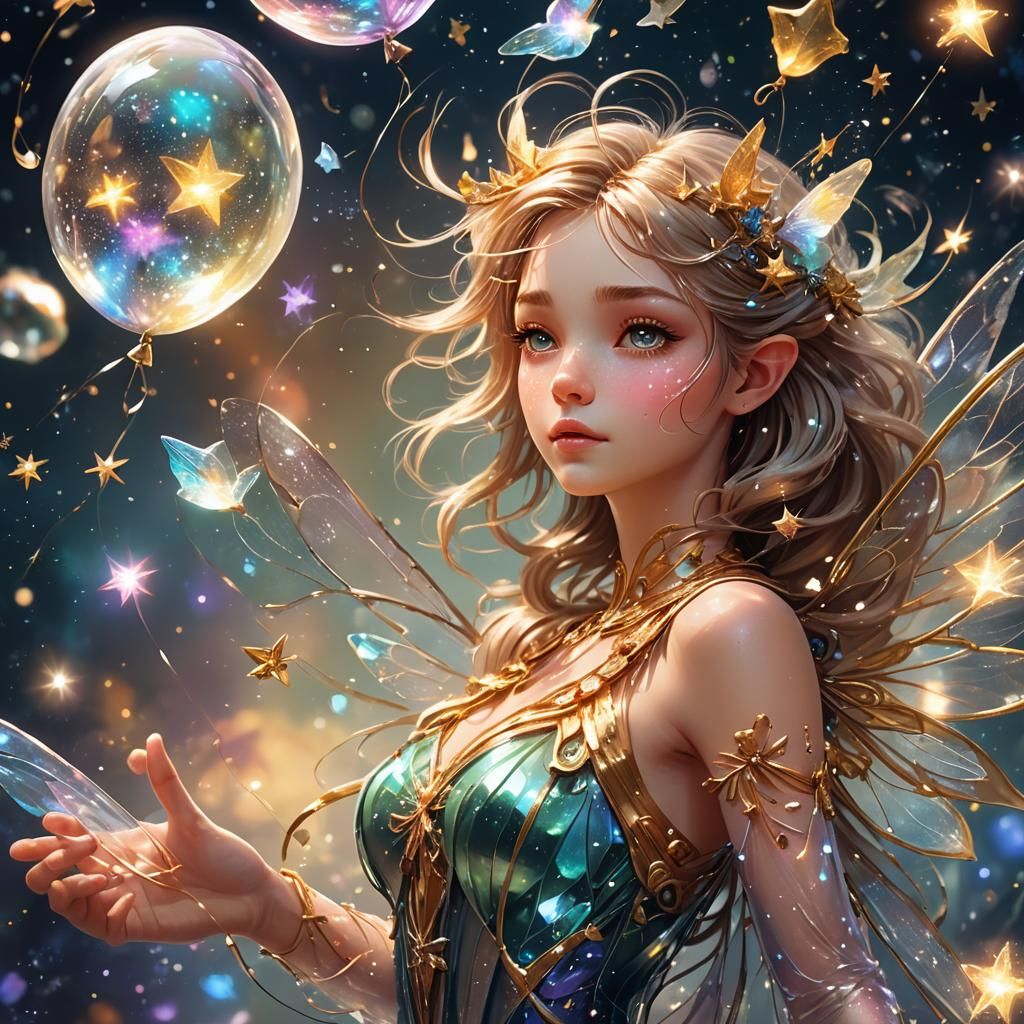 Ethereal Fairy in Shattered Glass Balloon, Concept Art