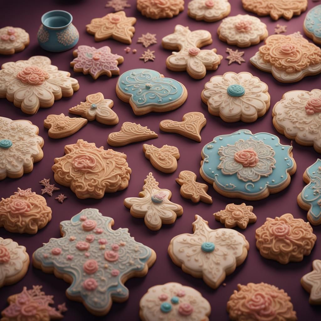 Grandma's Sugar Cookies: Detailed Matte Painting