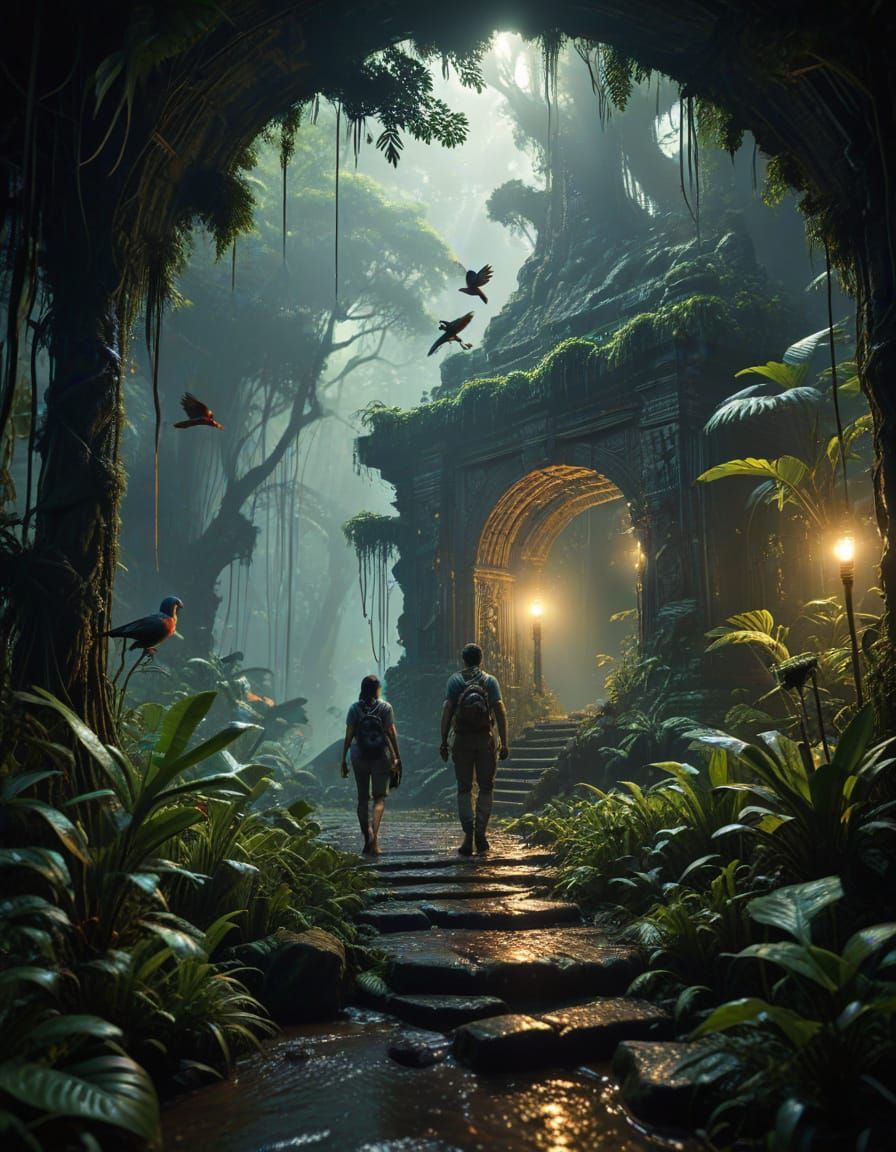 Explorers discovers a hidden portal in the heart of the Amaz...