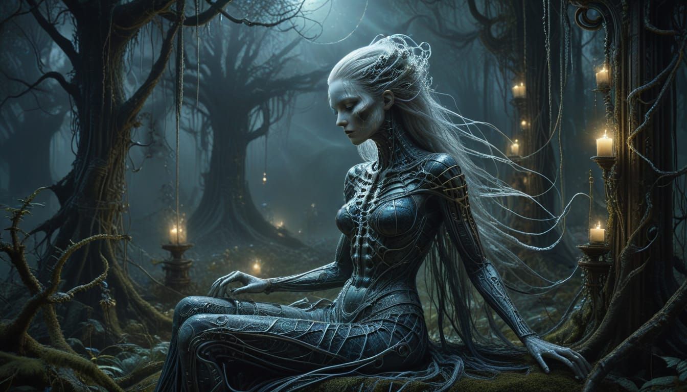 Ethereal Weaver: A Dark Fantasy Dreamscape