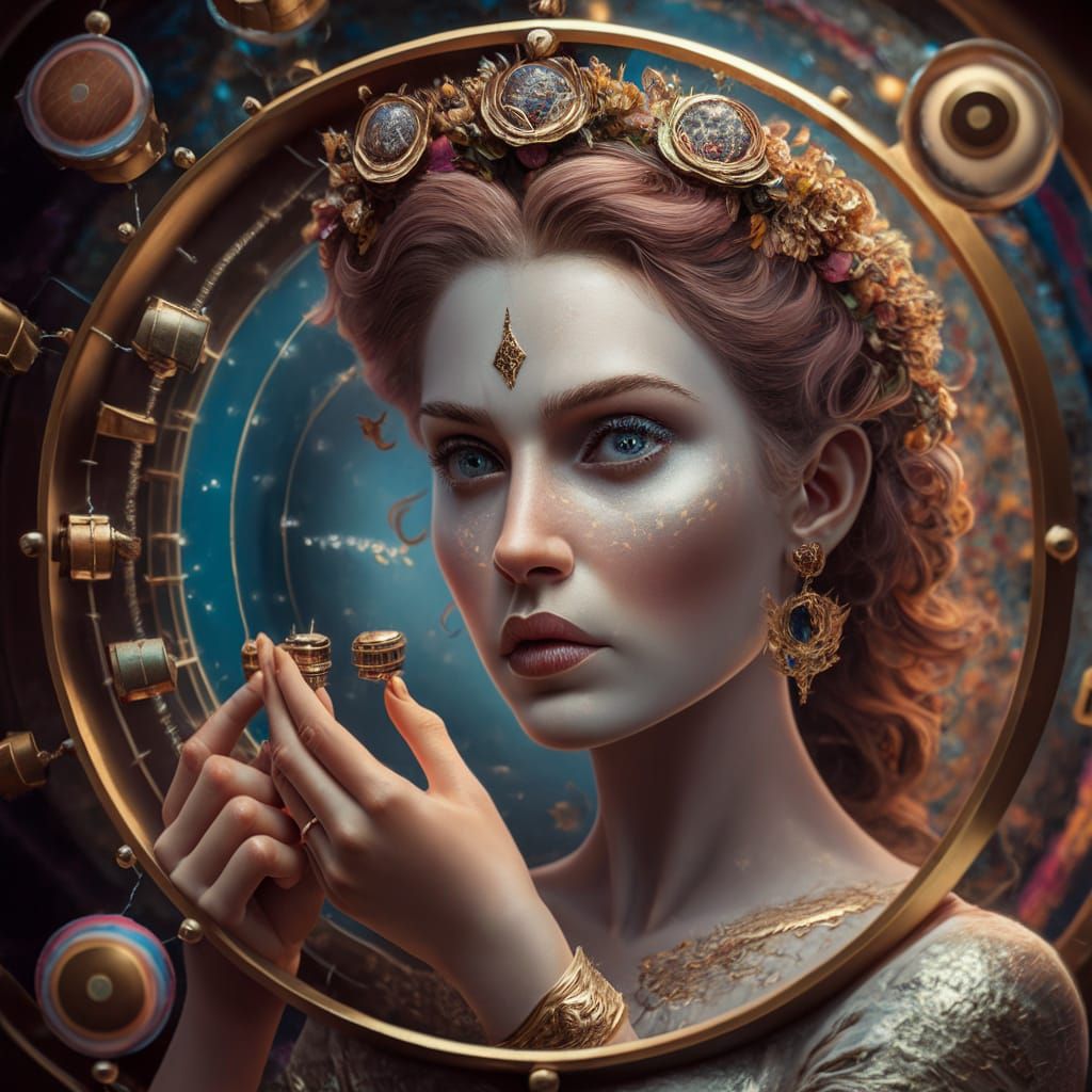 Goddess Controls Universe Creation Machine