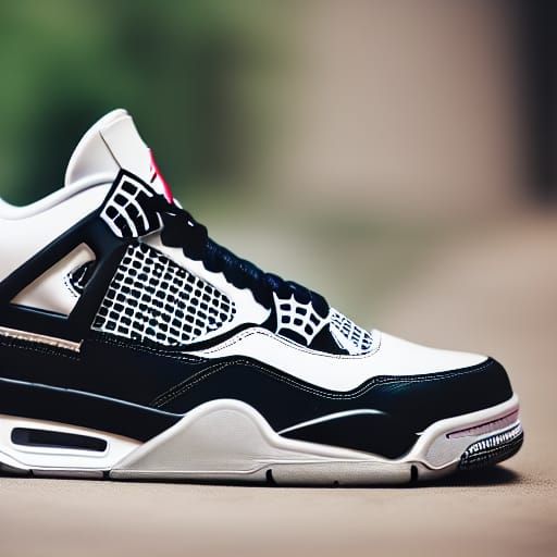 Jordan 4 Shoes in Professional Photography Style