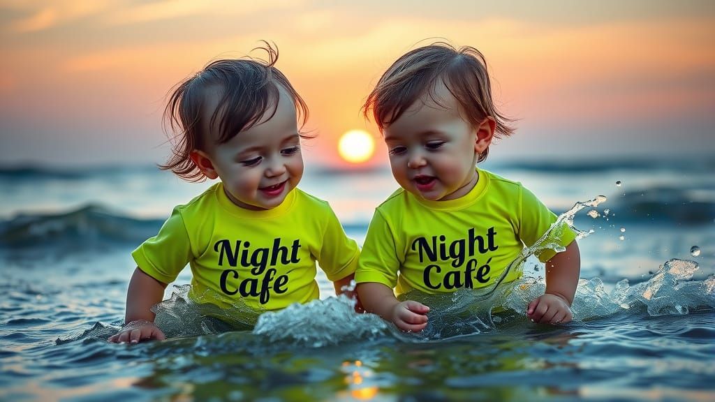 Toddlers Playing at Sunset: Professional Photography
