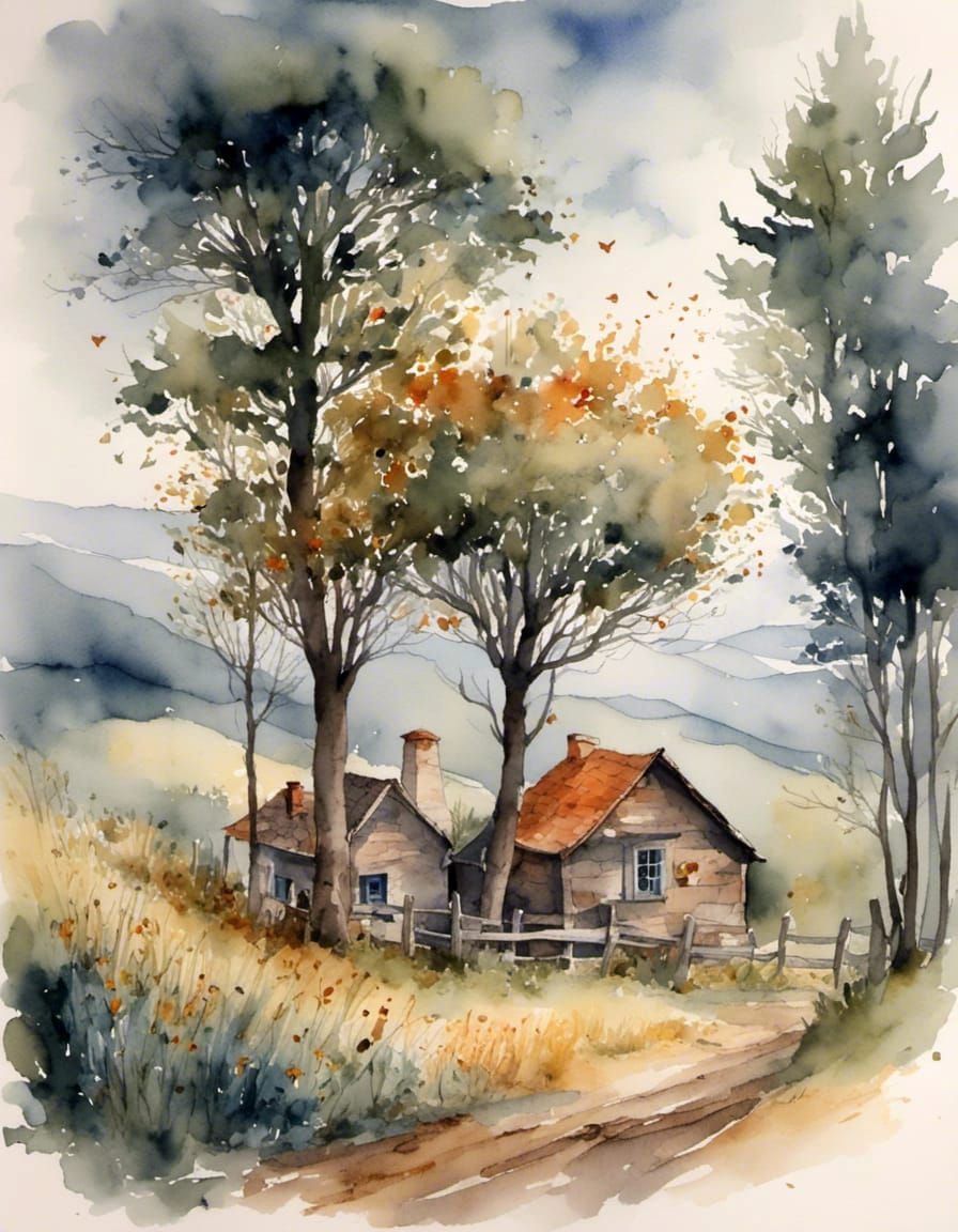 Storybook Embrace During a Storm