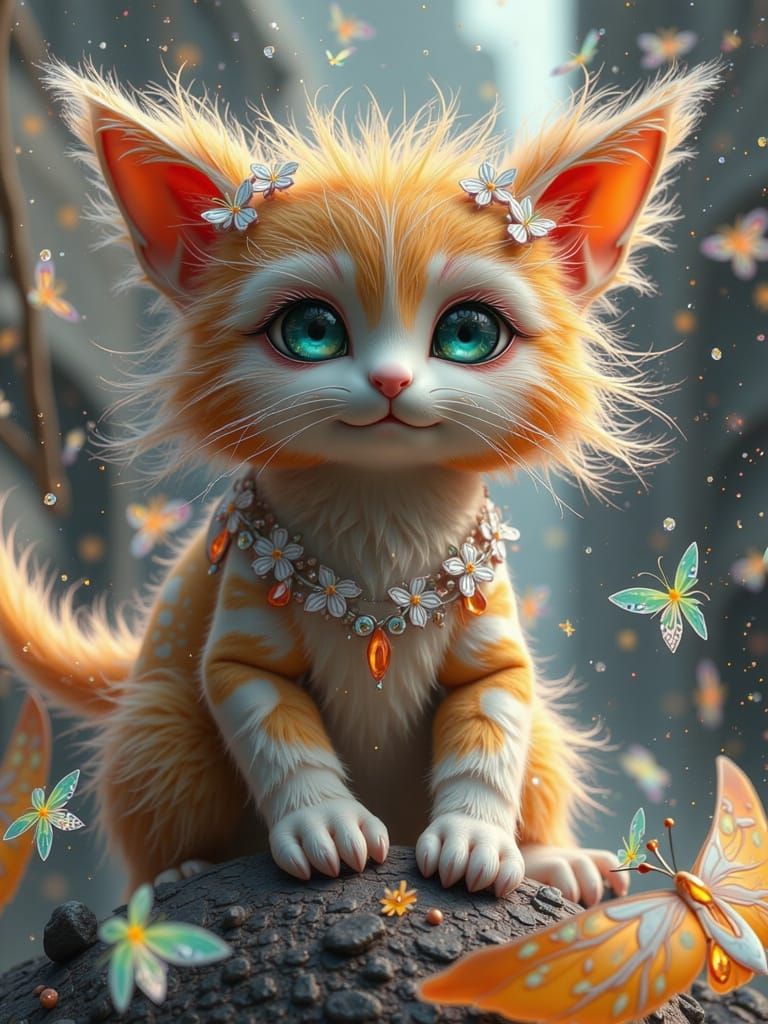 Whimsical Fae Creature: A Fantasticat