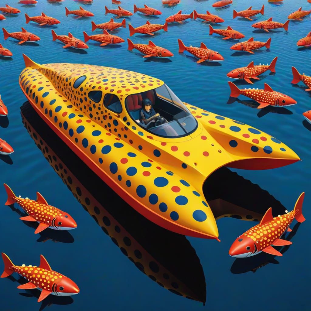 Escher Kusama Batspeedboat