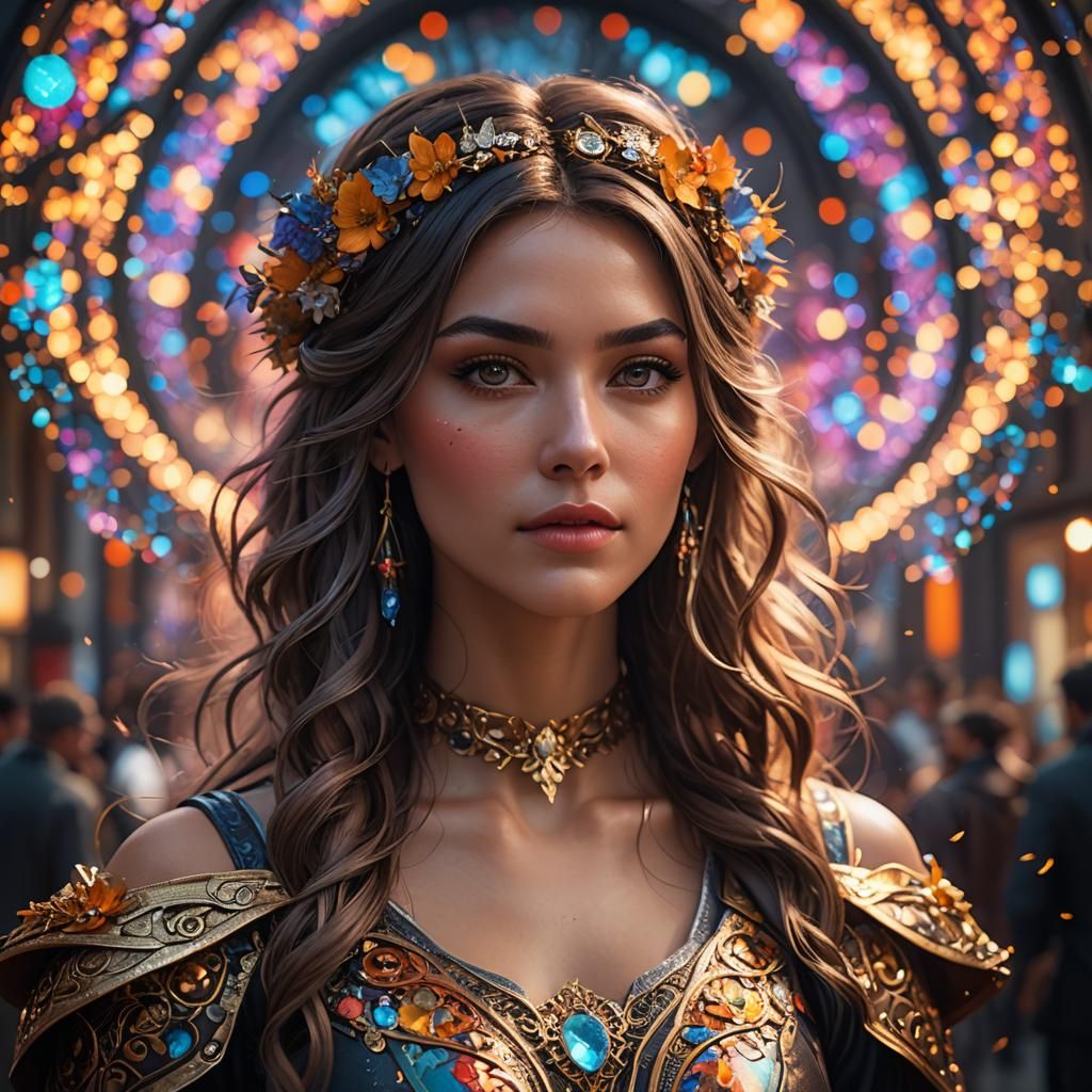 Native American Shaman Archer in Enchanted Forest