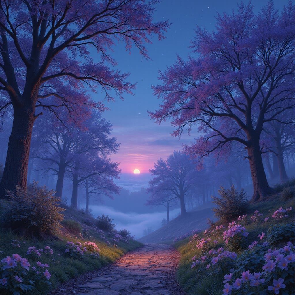 Twilight Whimsy in a Dreamlike Fairytale World