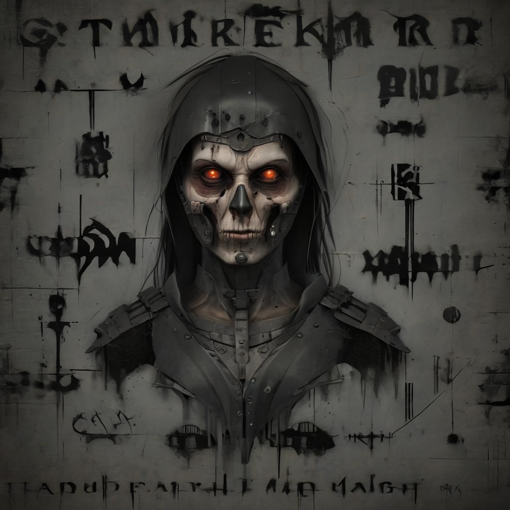 Grimdark Scene in Industrial Light Style