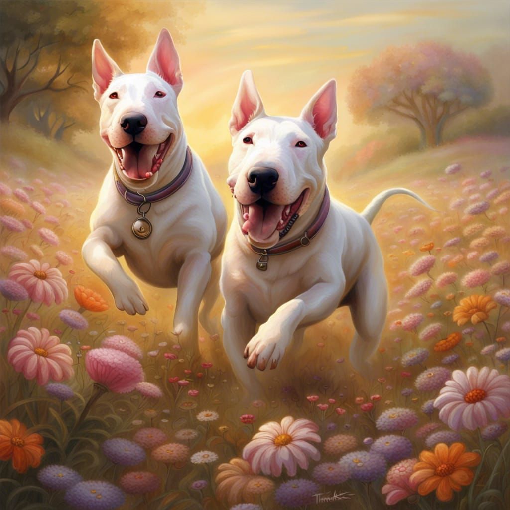 Two Bull Terriers