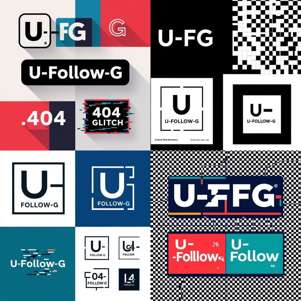 Minimalist U-FOLLOW-G Merchandise Graphics
