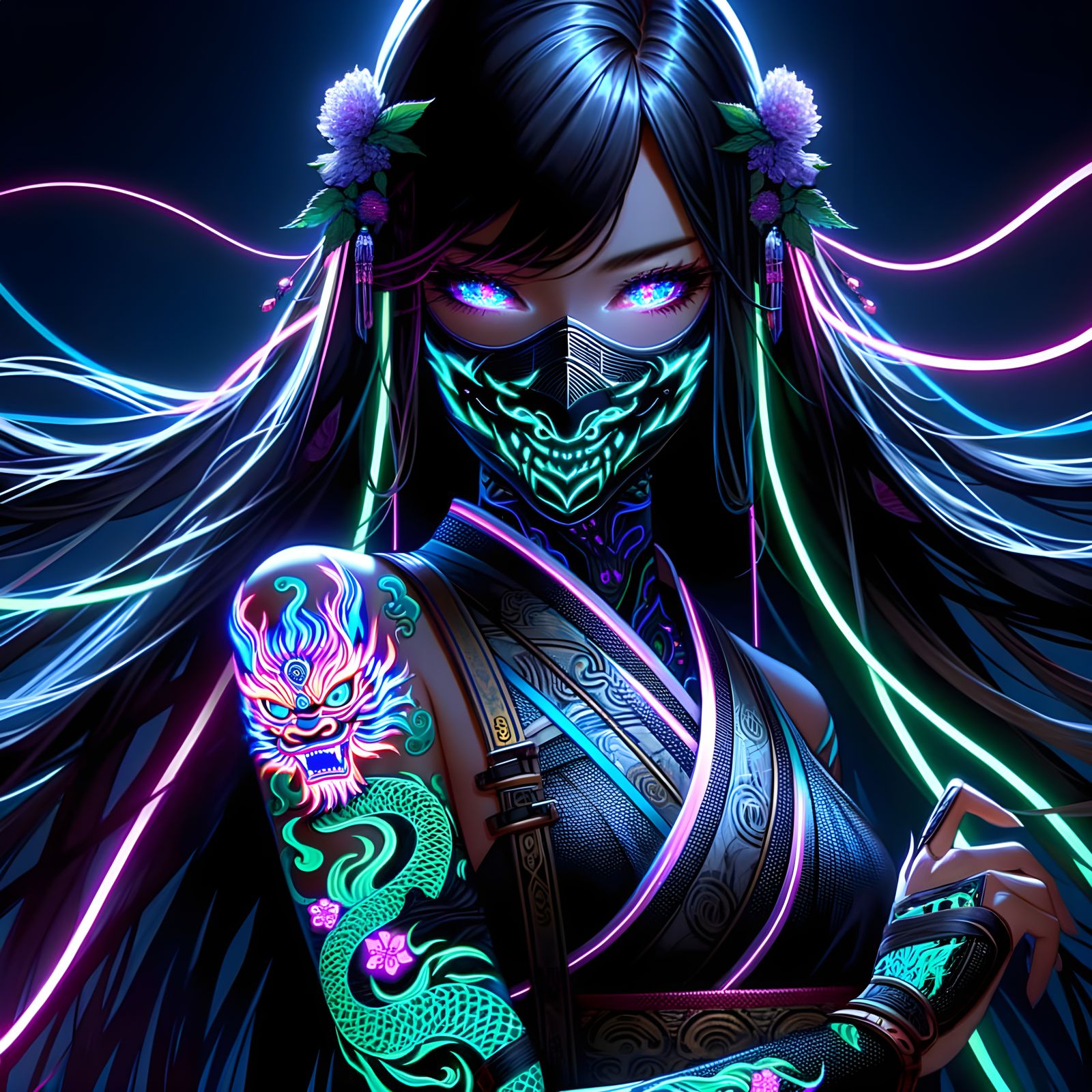 Anime Warrior Goddess Embodies South Asian Power and Eleganc...