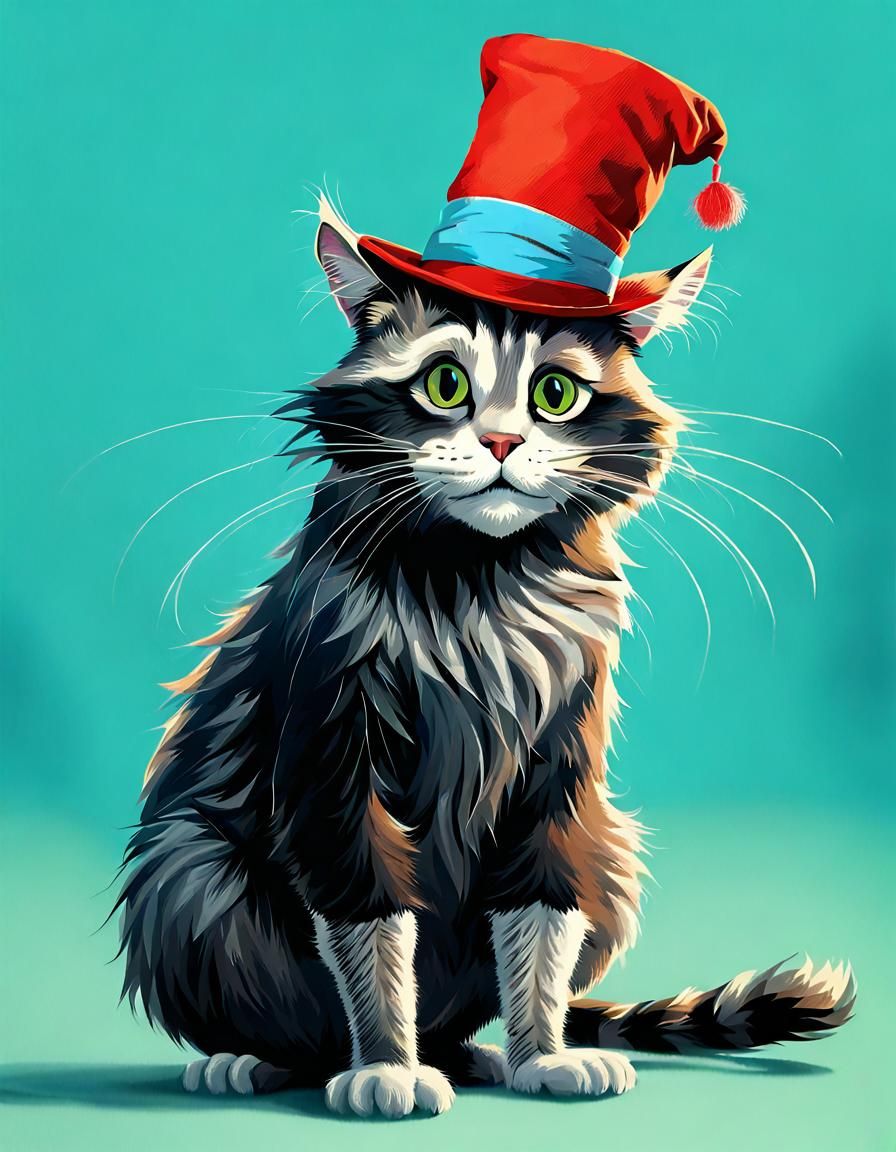 Cat in a Hat, Dr. Seuss Style