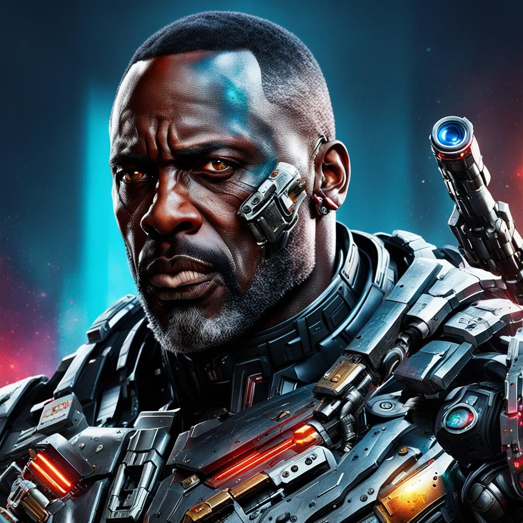 Hyperrealistic Cyborg Assassin with Robotic Arm