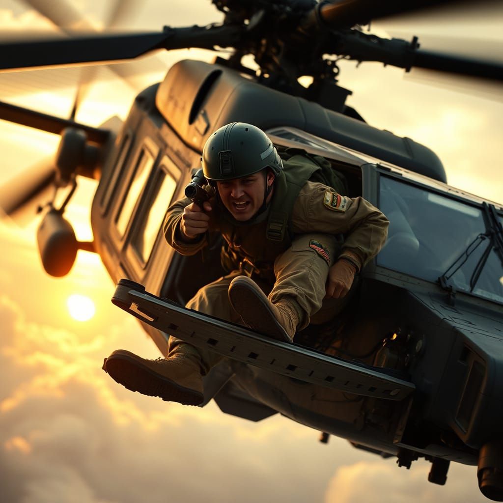 Soldier in High-Stakes Helicopter Repair