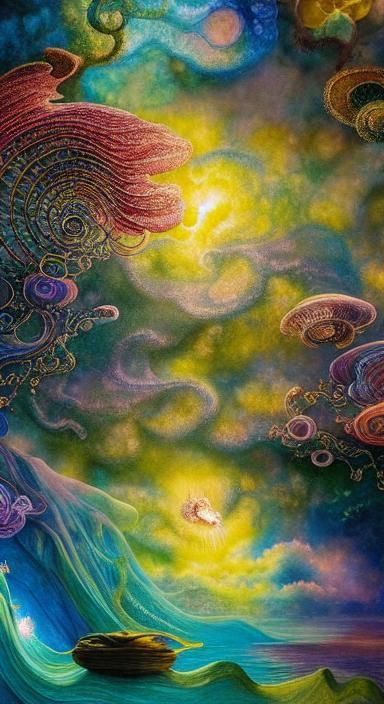 Ammonite Woman's Magical Birth in a Fairytale World