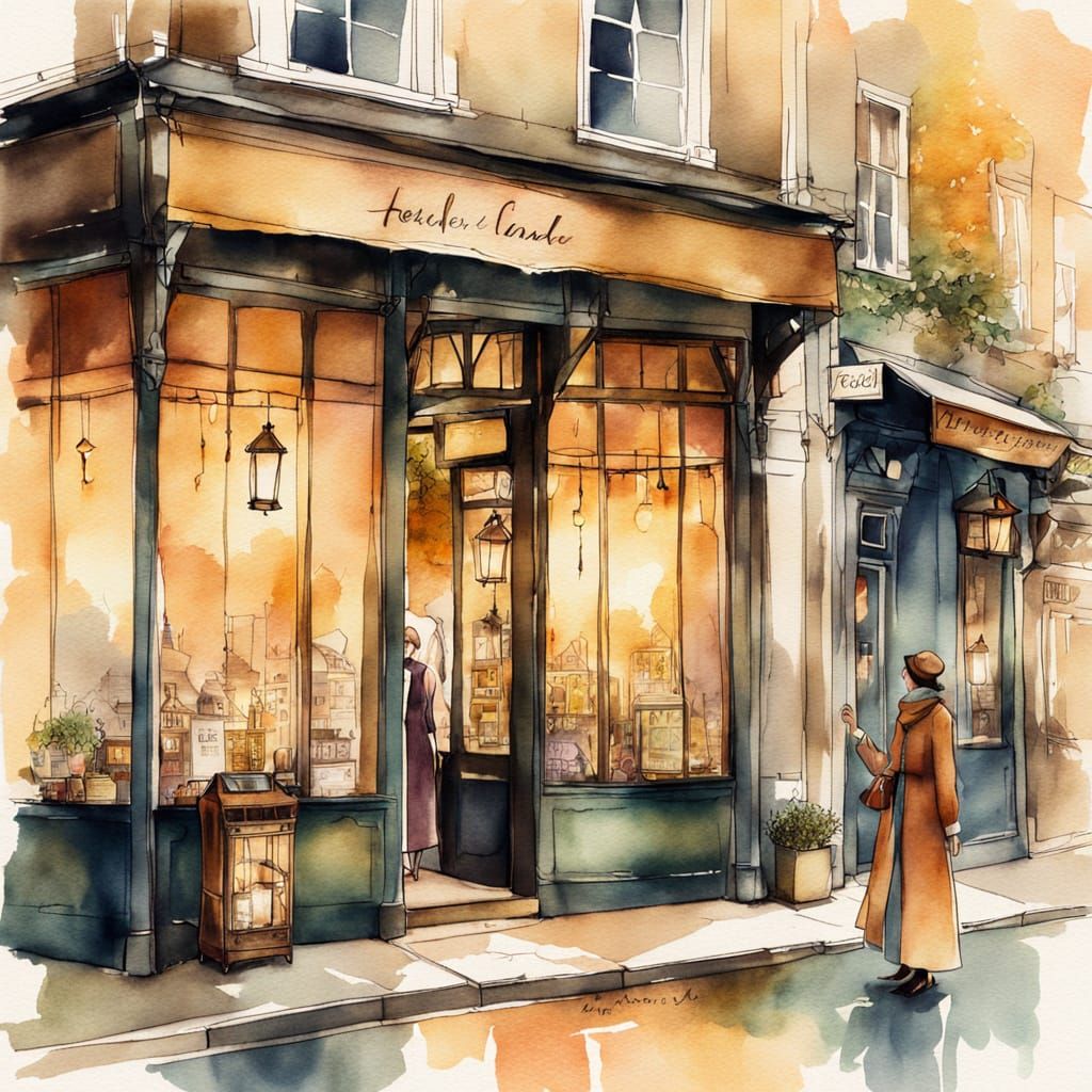 Whimsical Woman in Vintage London