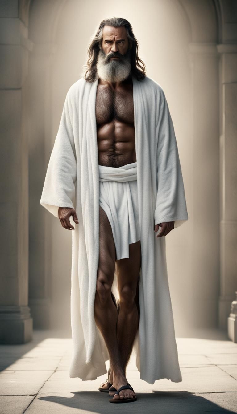 Realistic Image of Jesus Christ Holding Bible