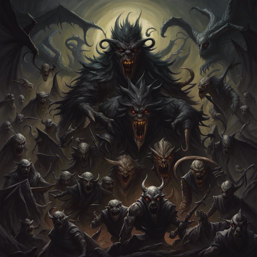 Sinister Dark World of Creatures and Monsters