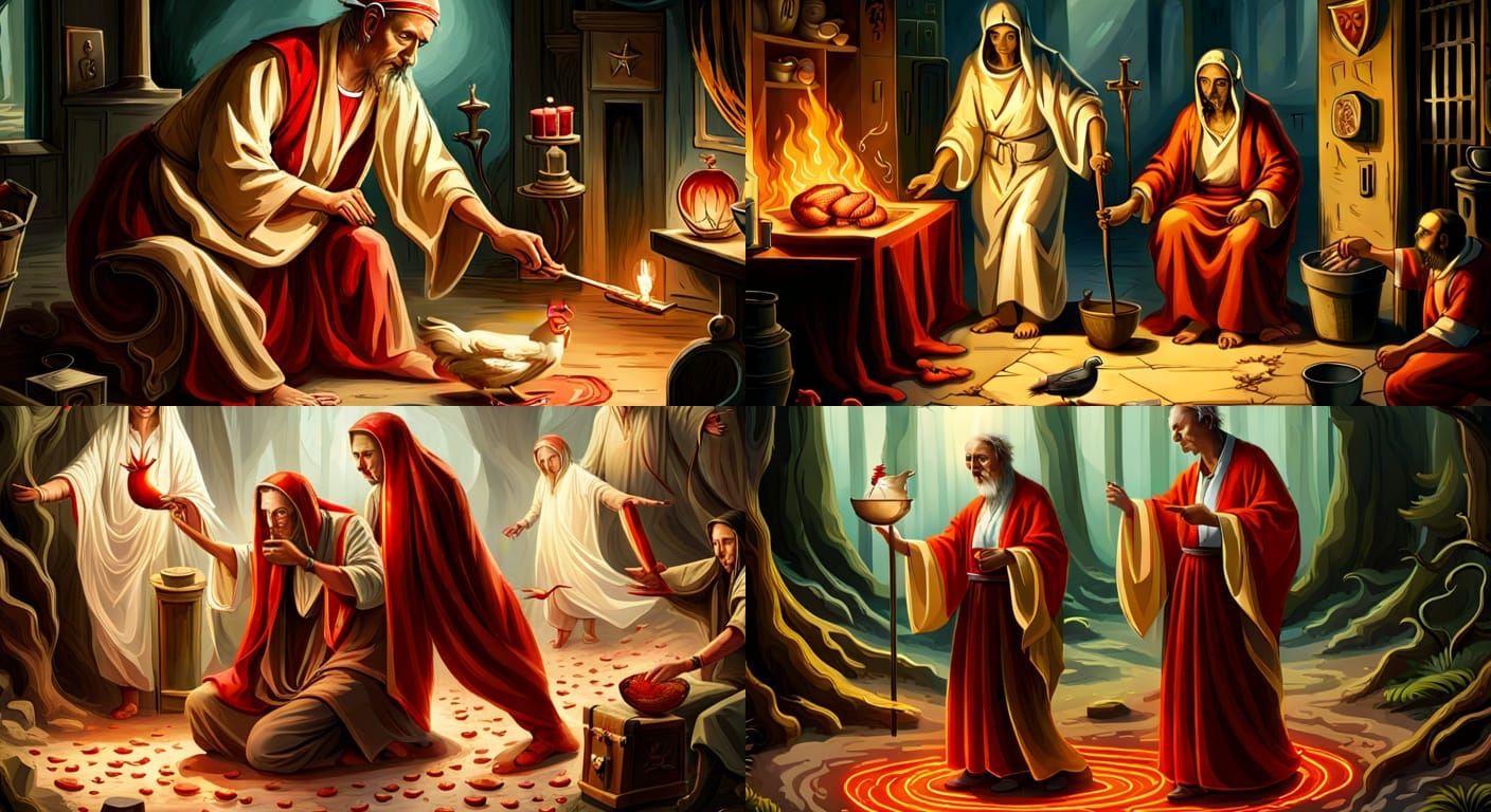 Satanic Ritual: Chicken Sacrifice and Spirit Invocation