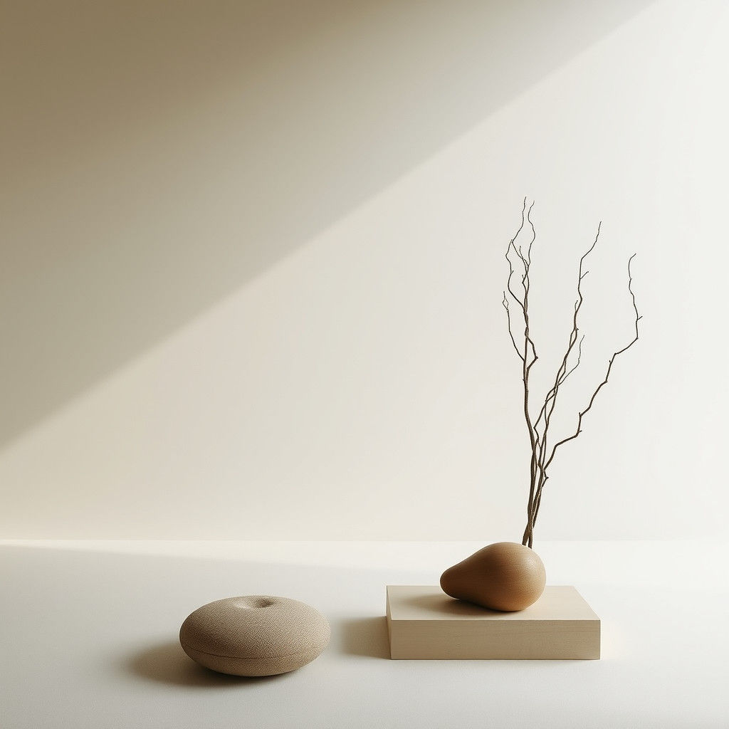 Wabi-Sabi Serenity: Minimalist Dreamscape