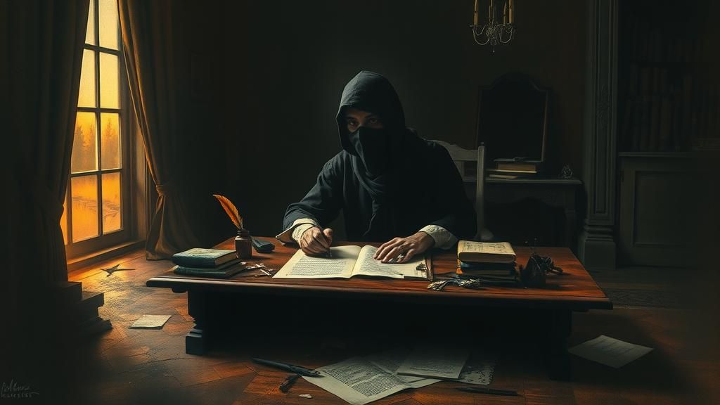 Figure in Velvety Darkness: A Surrealist Vision