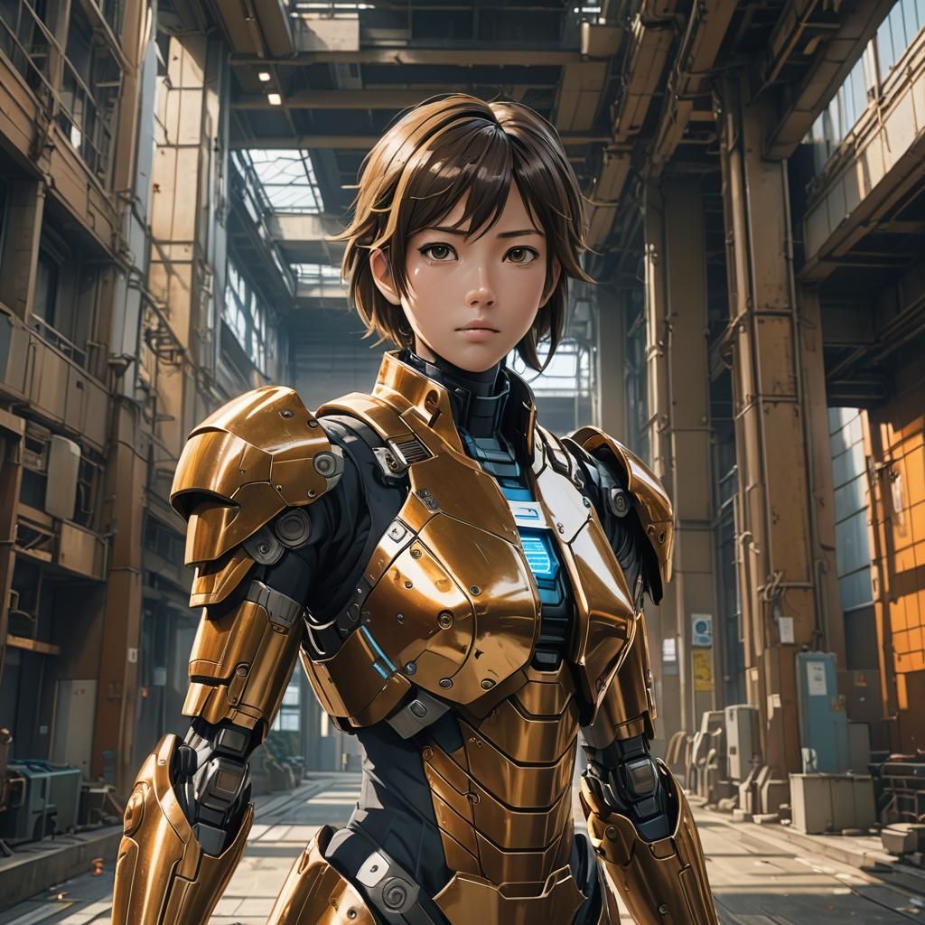 Android in Rusty Armor, Anime Key Visual