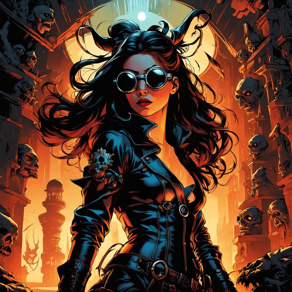 Helga Sinclair in a Moody, Ancient Chamber