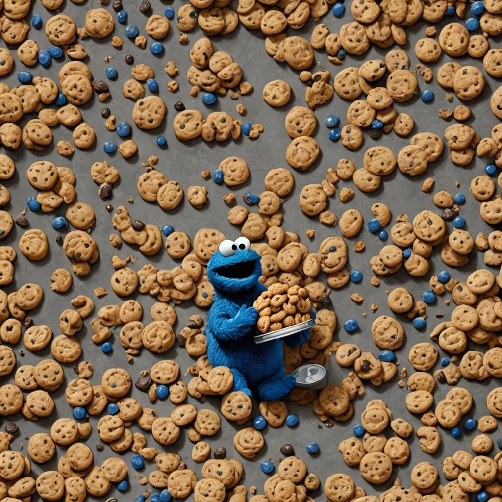 Cookie Monster Reaches for Cookie Jar