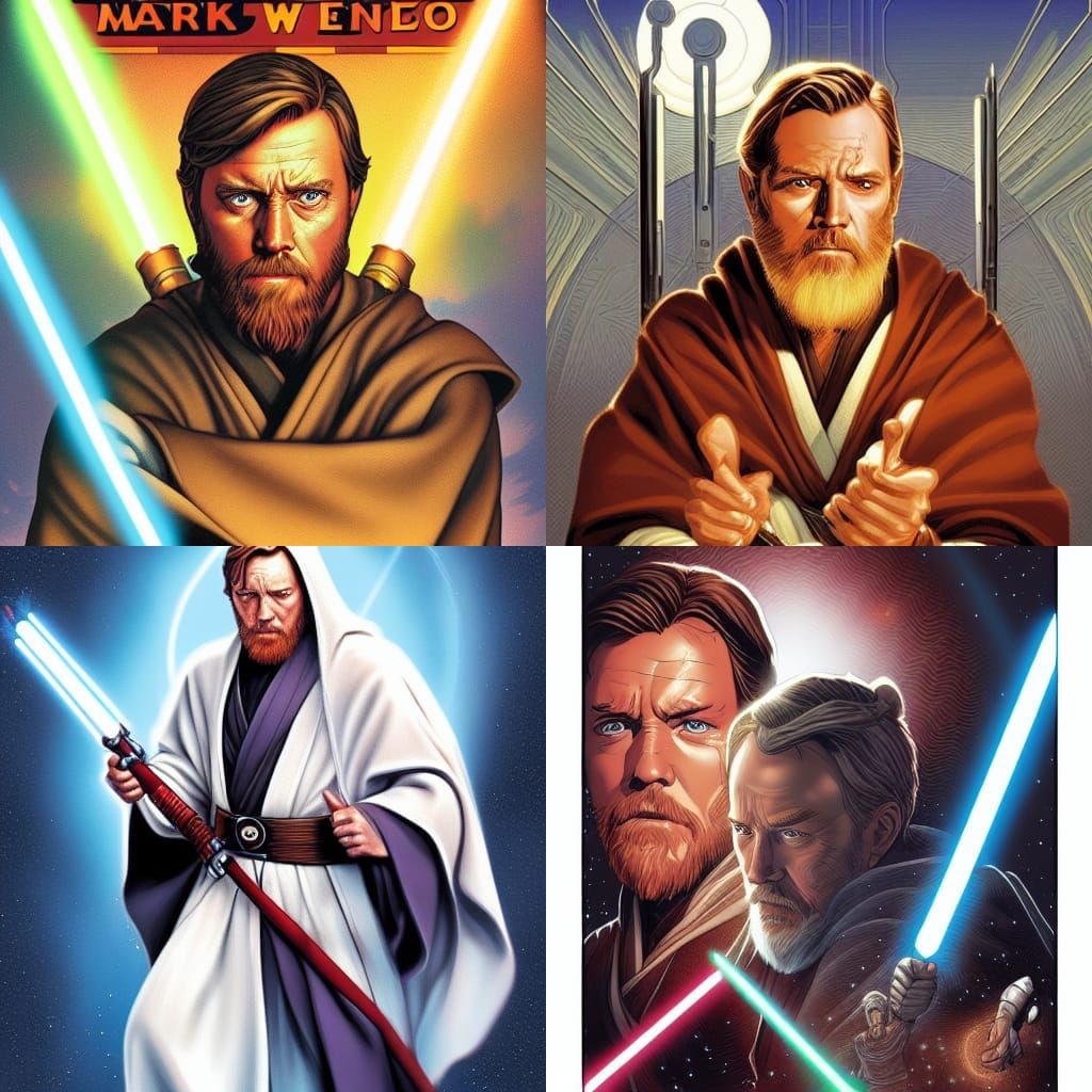 Obi Wan Kenobi Comic Book Art