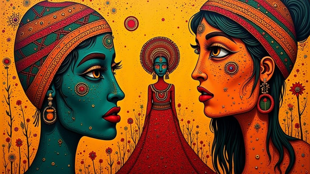 Abstract Expressionism with African Energy