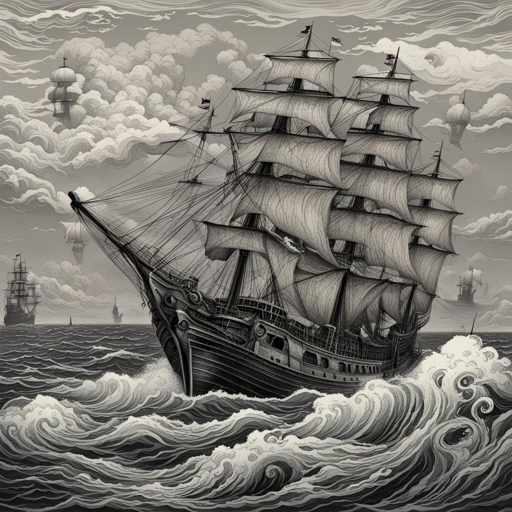 Majestic Kraken Rising from the Deep Sea